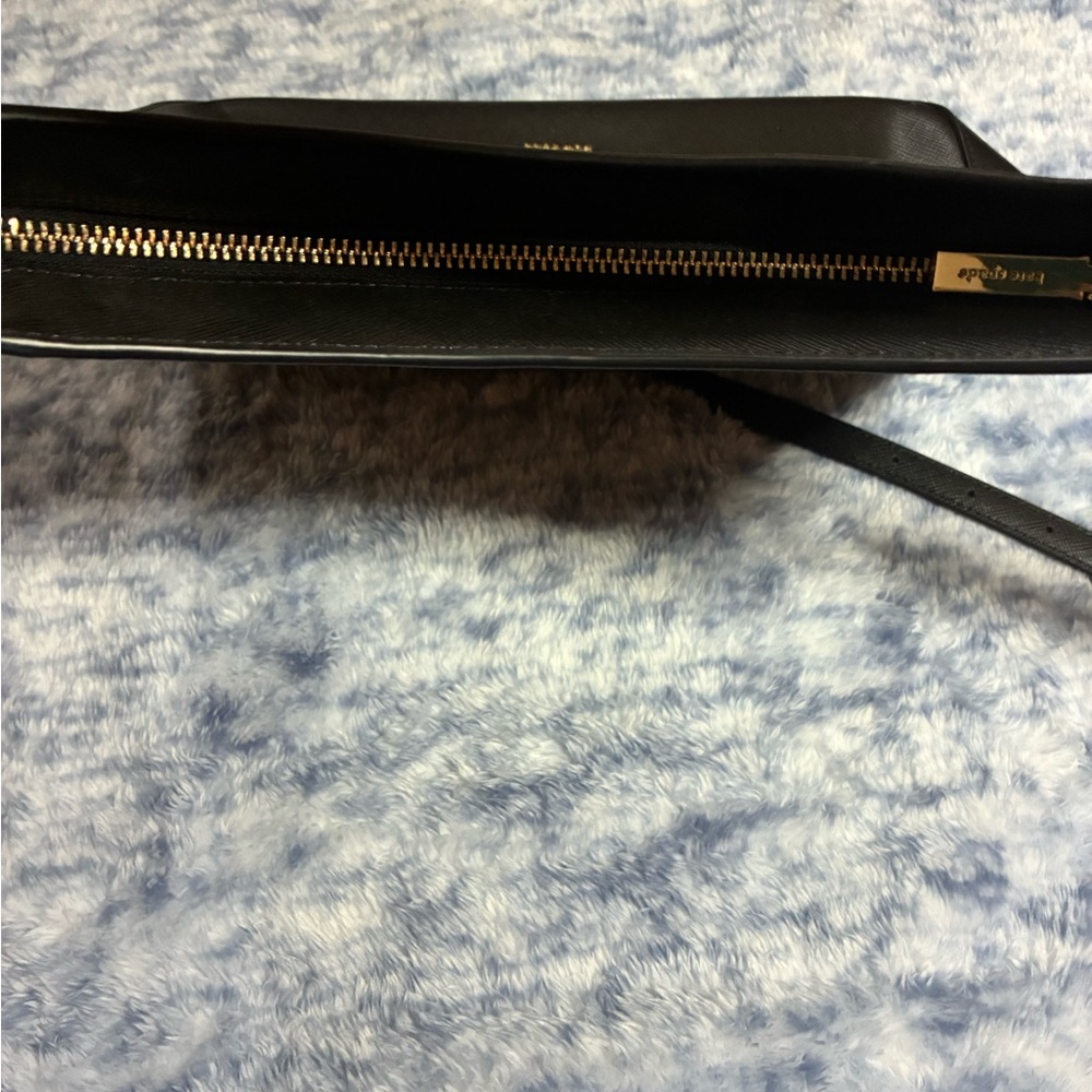 Kate Spade NWOT Perry Elegant Black Leather Shoulder Bag w Strap New York Perry - Picture 5 of 8